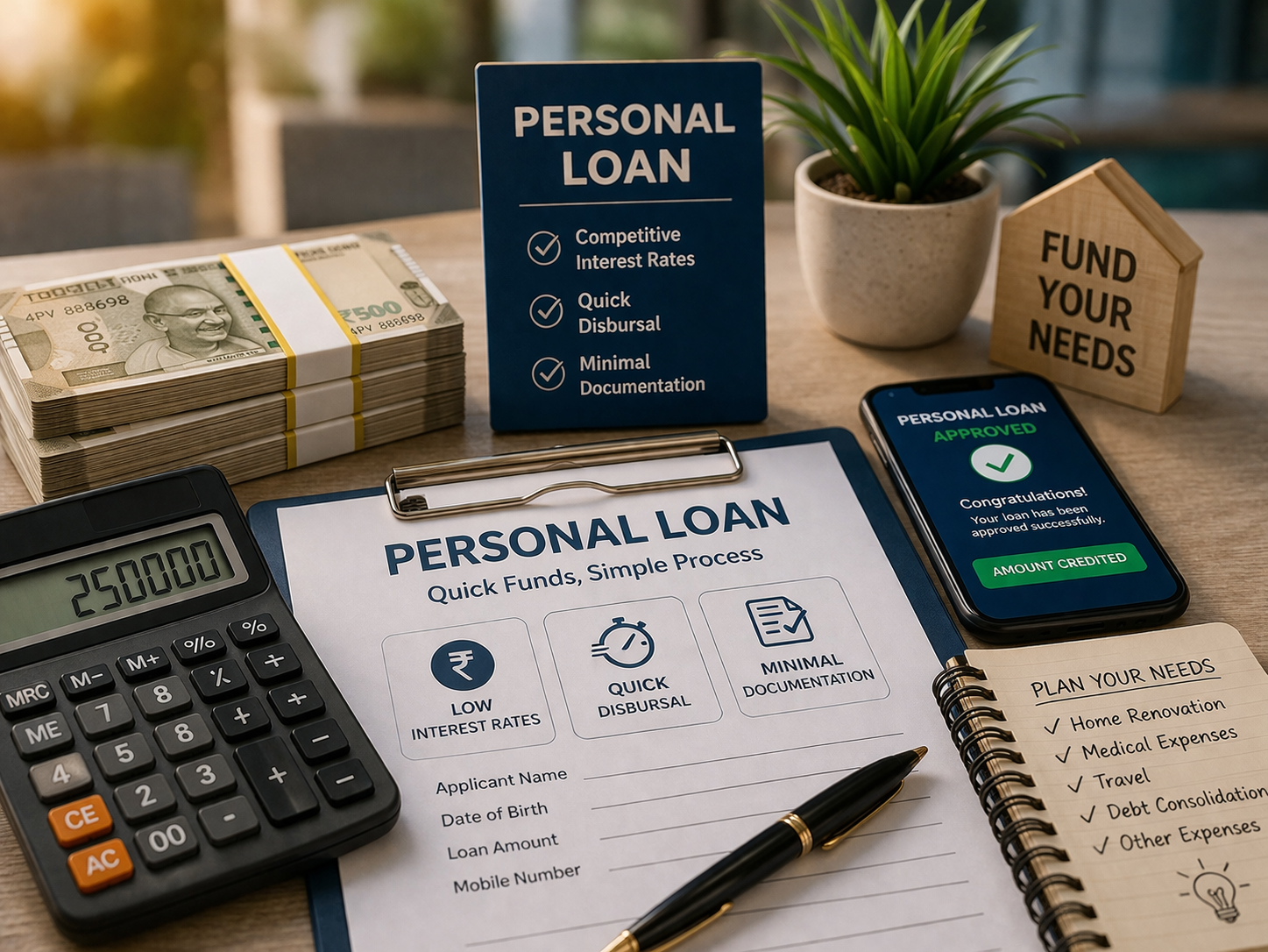 Personal loan with quick approval low interest rates and instant disbursal in India